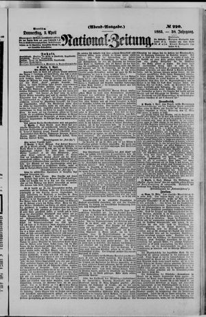 Nationalzeitung vom 02.04.1885