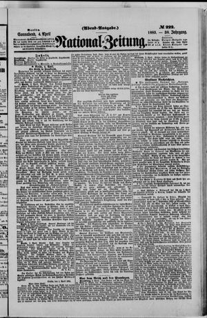 Nationalzeitung on Apr 4, 1885