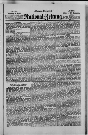Nationalzeitung vom 08.04.1885