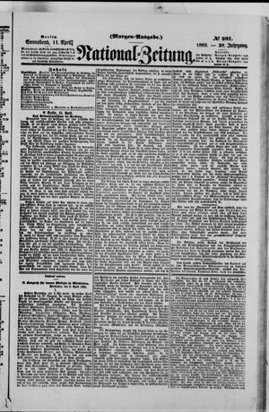 Nationalzeitung vom 11.04.1885