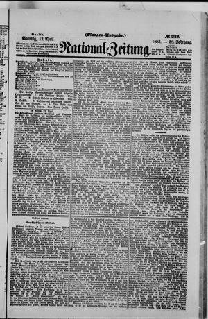 Nationalzeitung vom 12.04.1885