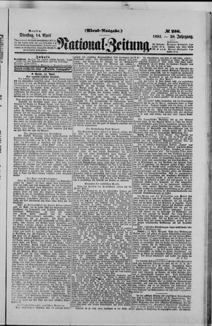 Nationalzeitung on Apr 14, 1885