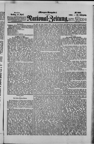 Nationalzeitung vom 17.04.1885