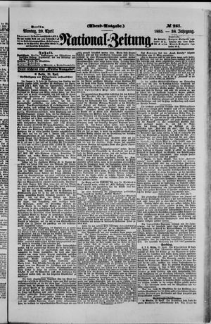 Nationalzeitung on Apr 20, 1885