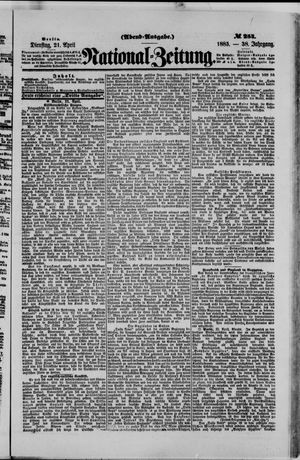 Nationalzeitung vom 21.04.1885
