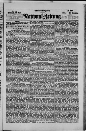 Nationalzeitung on Apr 22, 1885