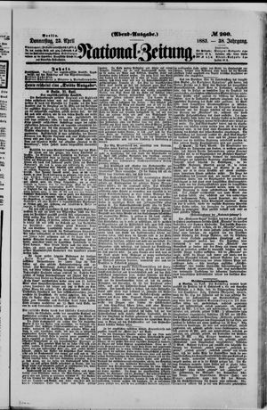 Nationalzeitung on Apr 23, 1885