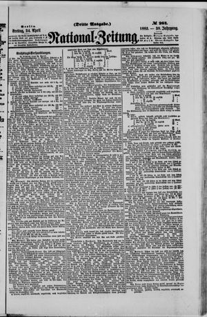 Nationalzeitung on Apr 24, 1885