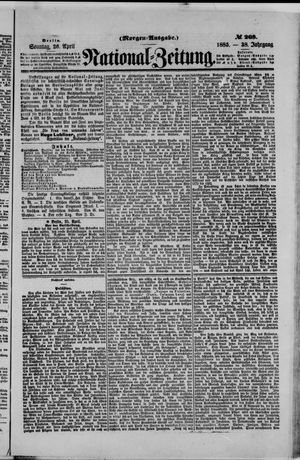 Nationalzeitung vom 26.04.1885