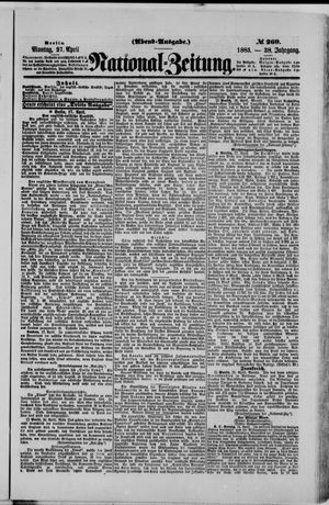 Nationalzeitung vom 27.04.1885