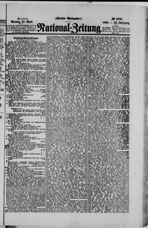Nationalzeitung vom 27.04.1885