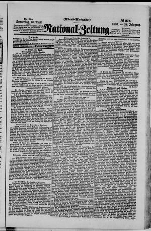 Nationalzeitung vom 30.04.1885