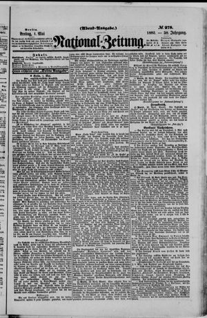 Nationalzeitung vom 01.05.1885