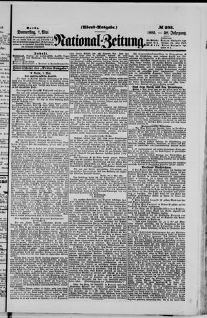 Nationalzeitung vom 07.05.1885