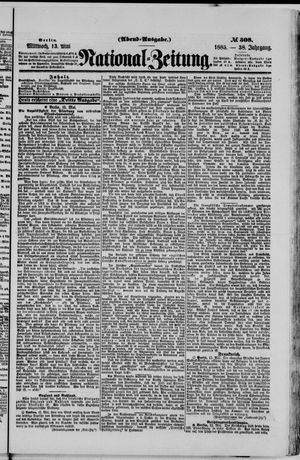 Nationalzeitung vom 13.05.1885