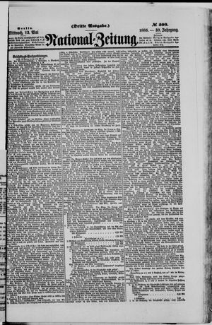 Nationalzeitung vom 13.05.1885