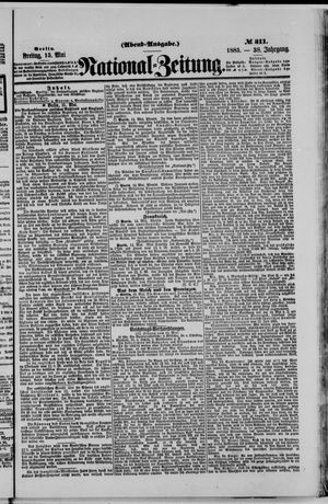 Nationalzeitung vom 15.05.1885