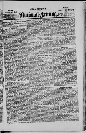 Nationalzeitung vom 18.05.1885