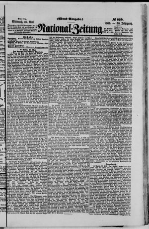 Nationalzeitung on May 27, 1885