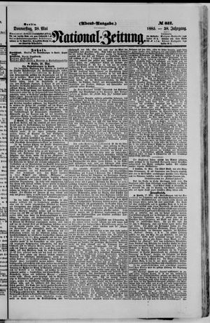 Nationalzeitung vom 28.05.1885