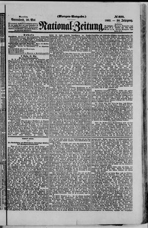 Nationalzeitung vom 30.05.1885