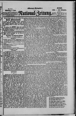 Nationalzeitung vom 03.06.1885