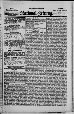 Nationalzeitung vom 11.06.1885