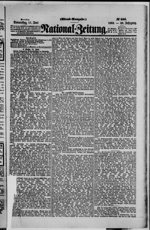 Nationalzeitung vom 11.06.1885