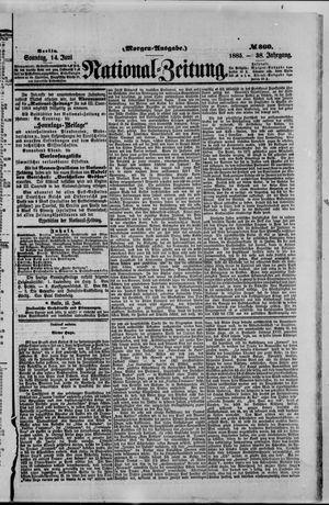 Nationalzeitung vom 14.06.1885