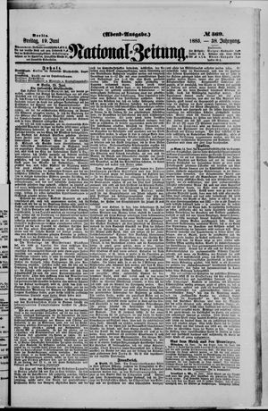 Nationalzeitung vom 19.06.1885