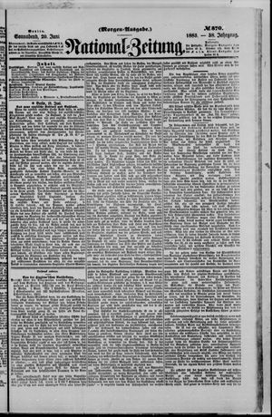 Nationalzeitung vom 20.06.1885