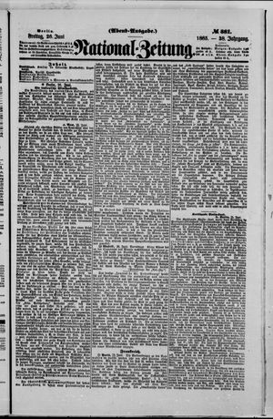 Nationalzeitung vom 26.06.1885