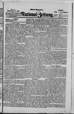 Nationalzeitung on Jun 27, 1885