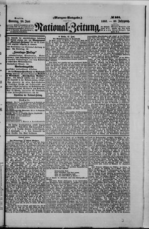 Nationalzeitung on Jun 28, 1885