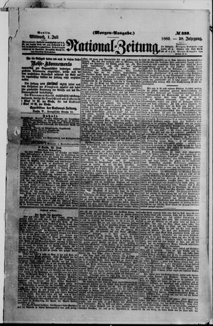 Nationalzeitung vom 01.07.1885