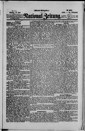Nationalzeitung vom 10.07.1885