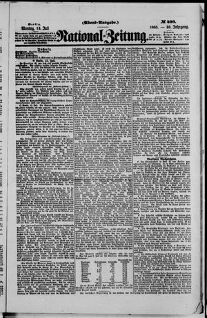 Nationalzeitung vom 13.07.1885