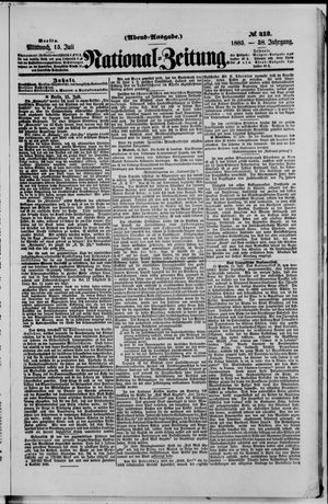 Nationalzeitung on Jul 15, 1885