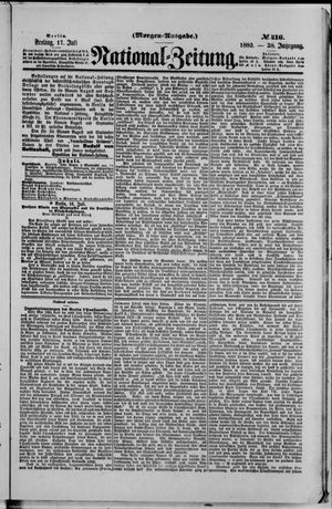 Nationalzeitung on Jul 17, 1885