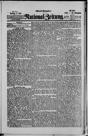 Nationalzeitung vom 17.07.1885