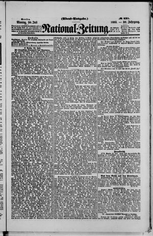 National-Zeitung vom 20.07.1885