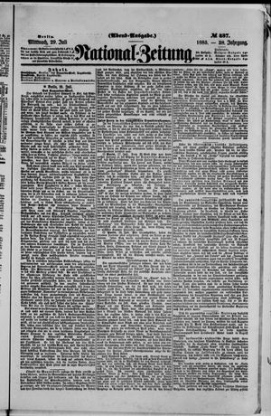 Nationalzeitung vom 29.07.1885
