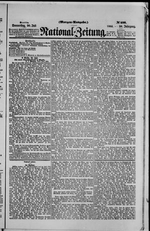 Nationalzeitung vom 30.07.1885