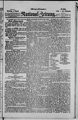 National-Zeitung on Aug 4, 1885