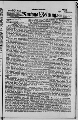 Nationalzeitung vom 06.08.1885