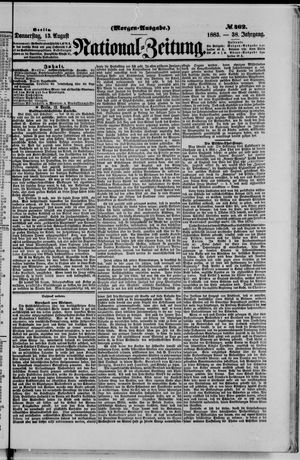 Nationalzeitung vom 13.08.1885
