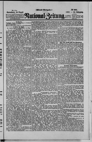 National-Zeitung vom 29.08.1885