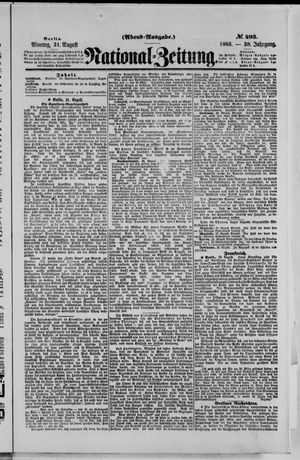 National-Zeitung vom 31.08.1885