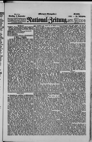 National-Zeitung vom 08.09.1885