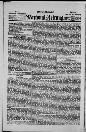 National-Zeitung vom 12.09.1885